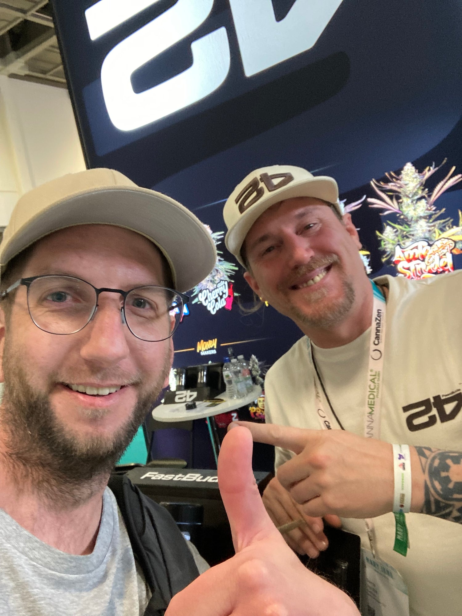 Christoph mit Bernie von Fast Buds auf der Mary Jane