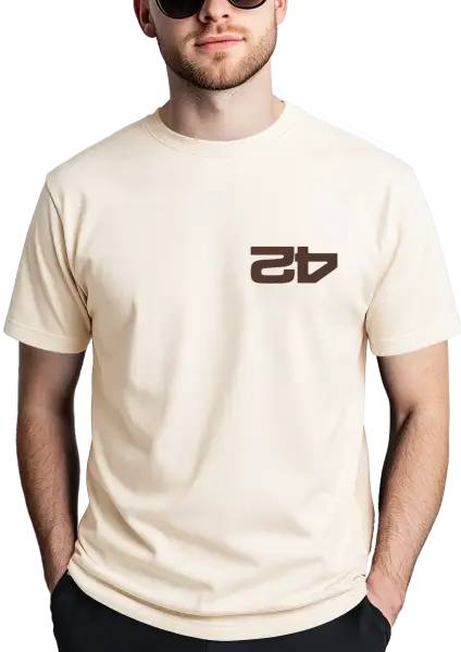 FastBuds T-Shirt in off-white Farbe.